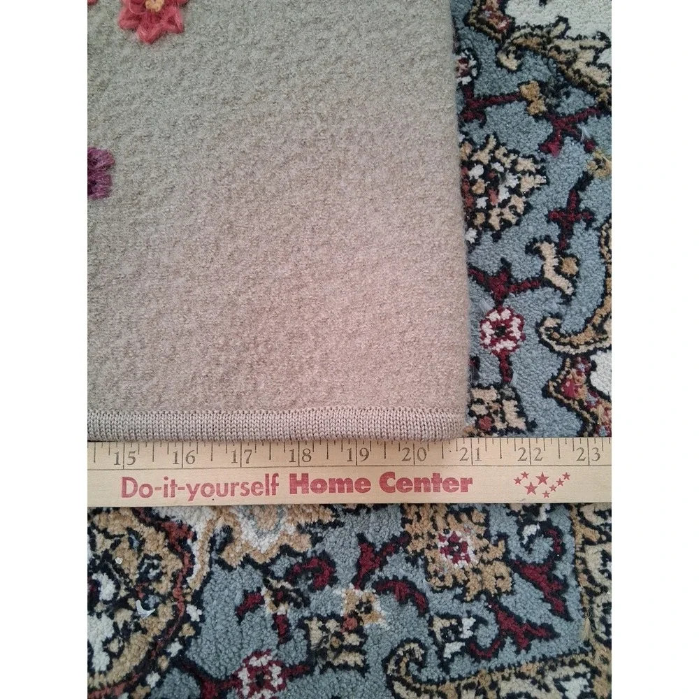 vintage 100 % Wool.Appleseed's Petites floral embroidered cardigan. P M . - Picture 7 of 14